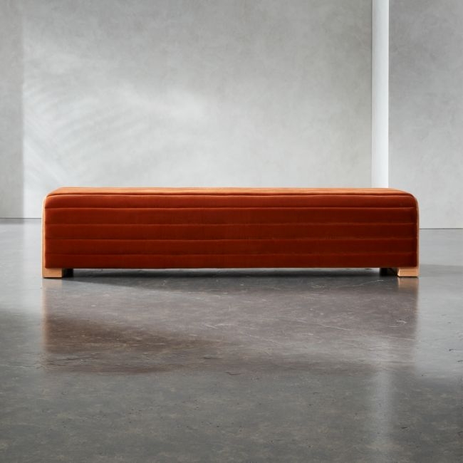 Hani 72" Velvet Bench - Image 0