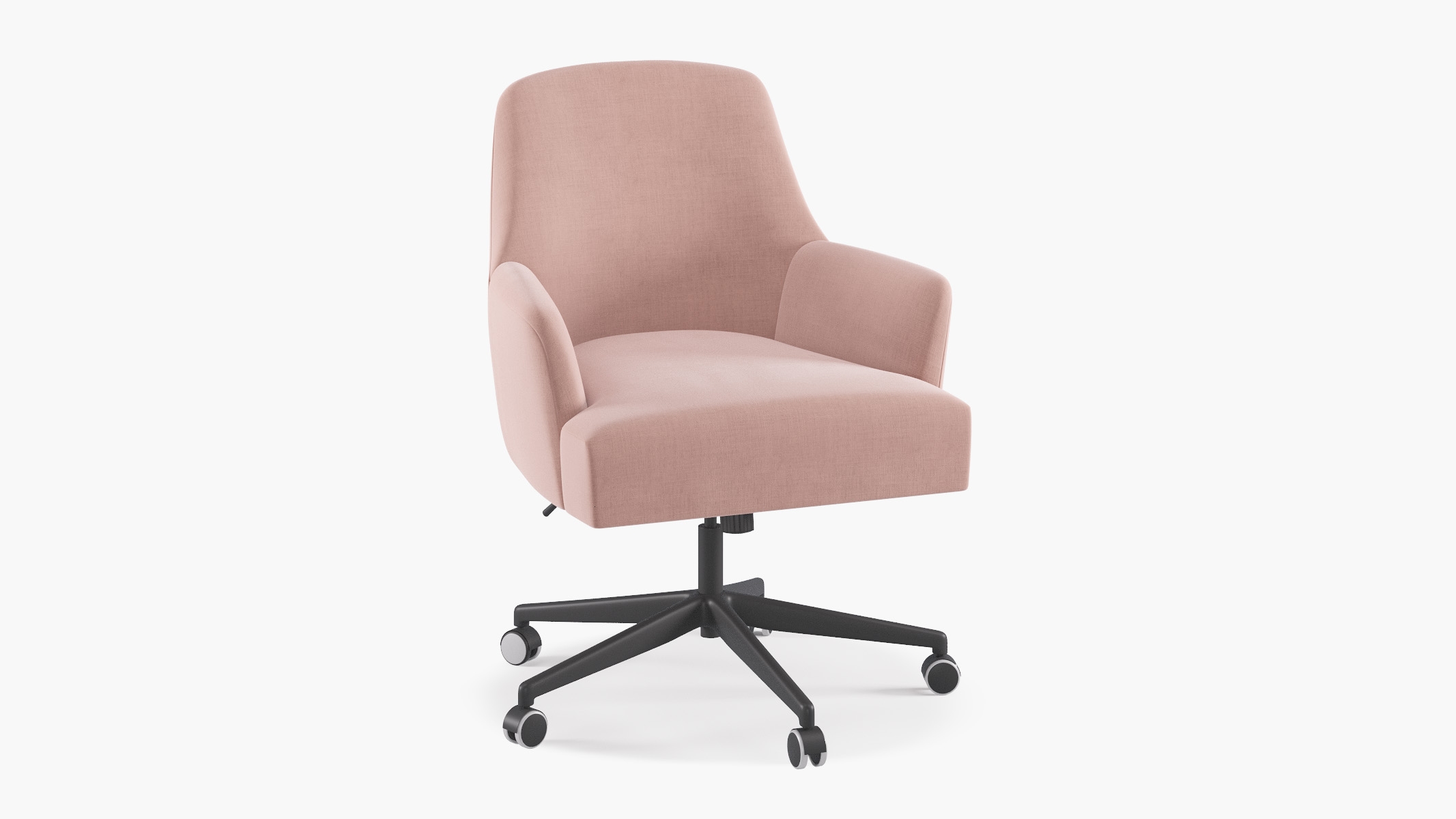Modern Task Chair, Blush Everyday Linen - Image 0