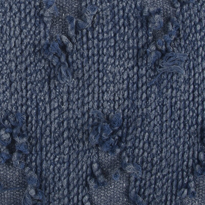 Horrell Cotton Lumbar Pillow Cover & Insert, Blue, 26" x 14" - Image 4