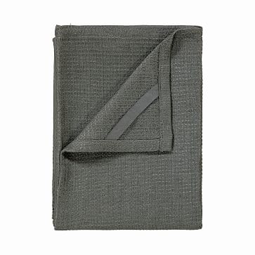 Grid Tea Towels, 2-Pack, Gunmetal - Image 1
