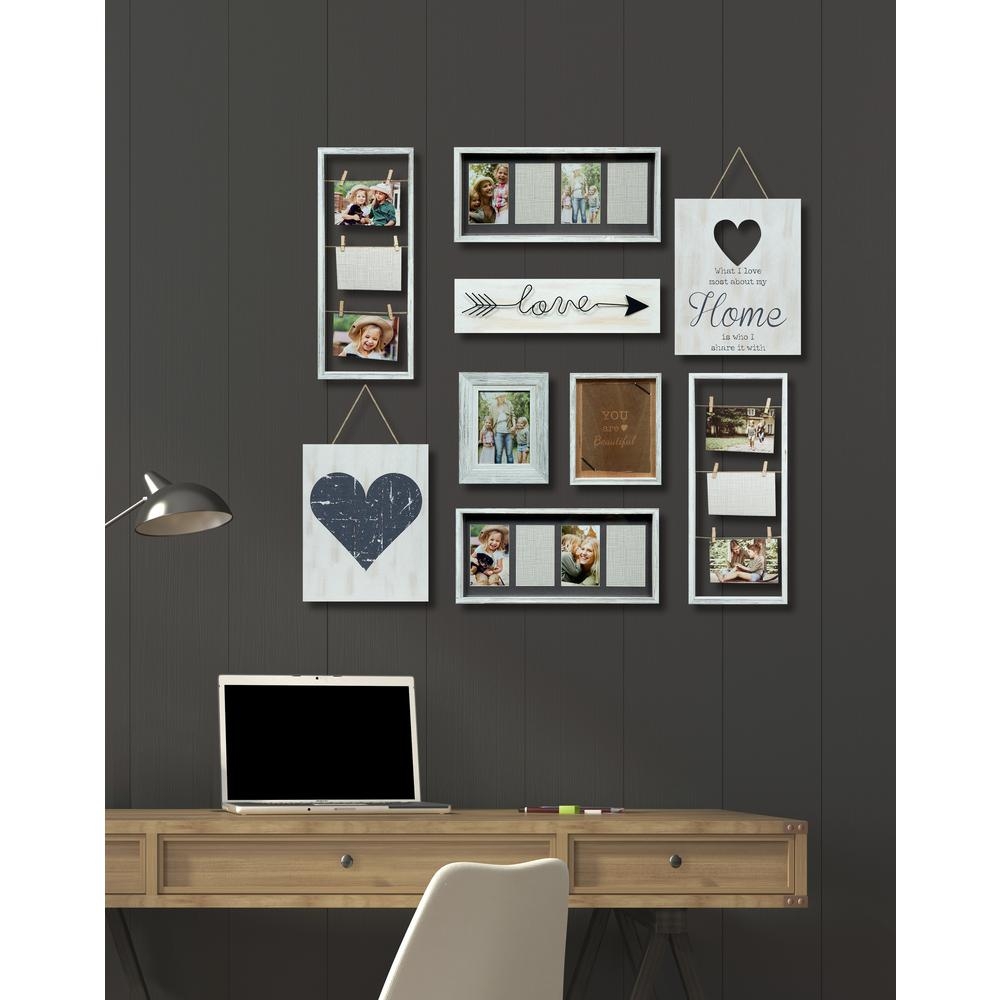 Heart Decor White Collage Kit Picture Frame - Image 0