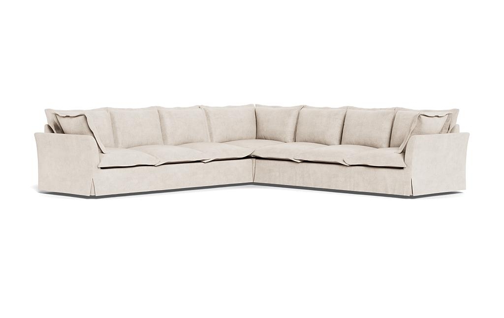Skylar Slipcovered Corner 6-Seat Sectional Sofa - Image 1