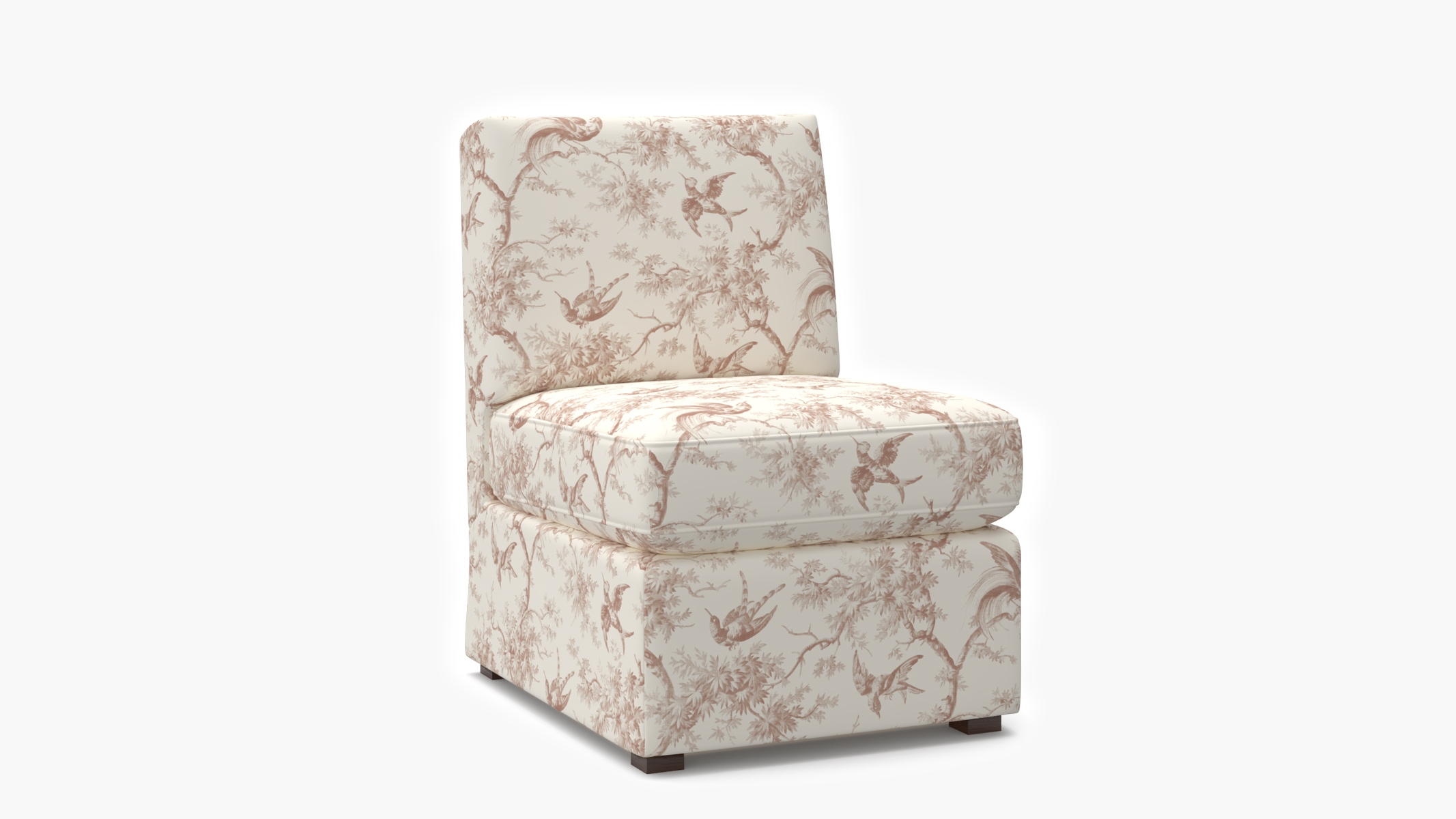 Classic Slipper Chair, Terracotta Swallows - Image 1