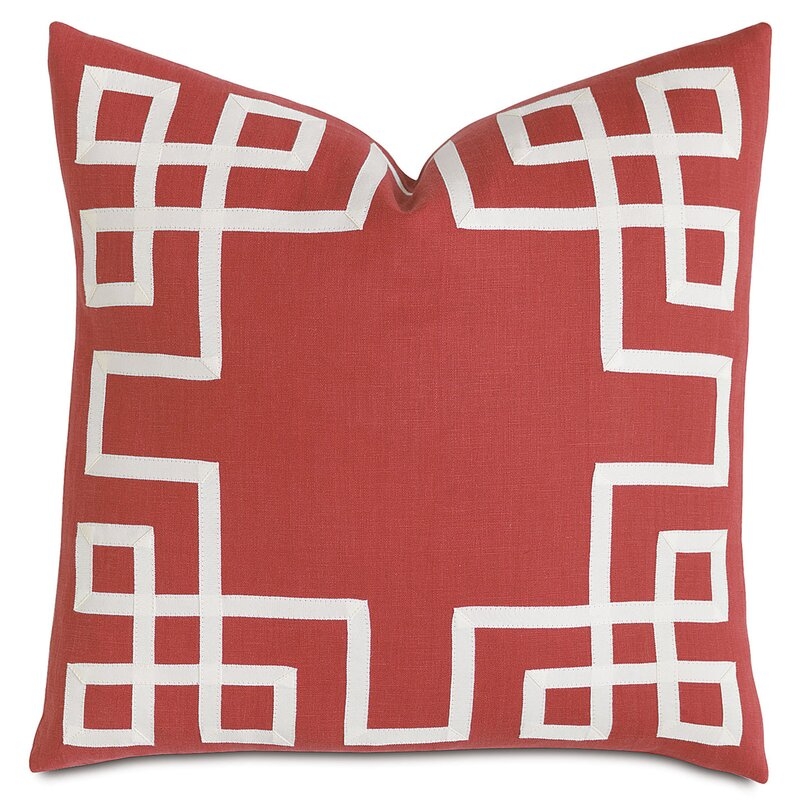 Eastern Accents Gavin Barclay Butera Square Linen Pillow Cover & Insert - Image 0
