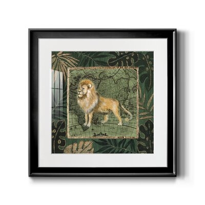 Jungle Lion-Premium Framed Print - Ready To Hang - Image 0