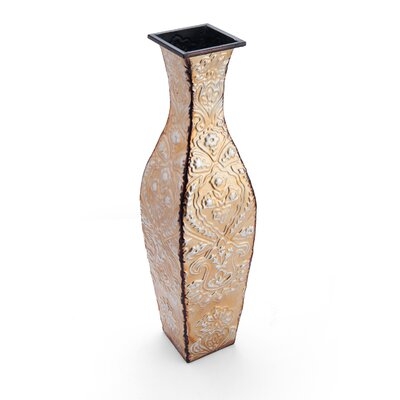 Gold Indoor Metal Table Vase - Image 0