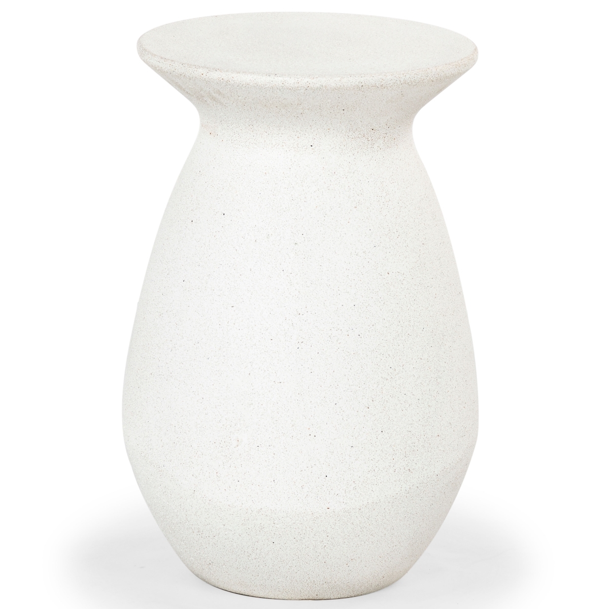 Dynah Concrete Accent Table - Ivory - Image 4