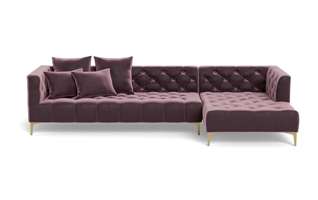 Ms. Chesterfield Sectional Sofa with Right Chaise by Apartment Therapy - Image 0