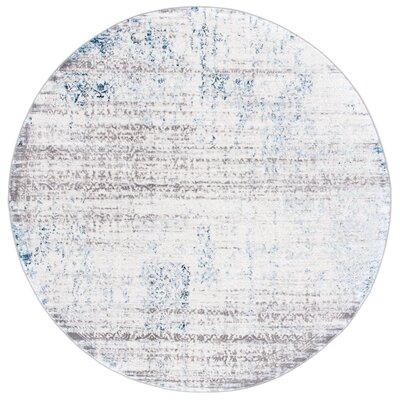 Oriental Grey / Blue Area Rug - Image 0