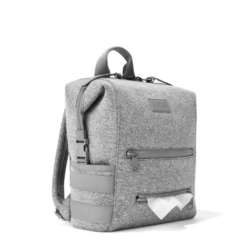 Dagne Dover Indi Heather Grey Medium Diaper Bag Backpack - Image 2