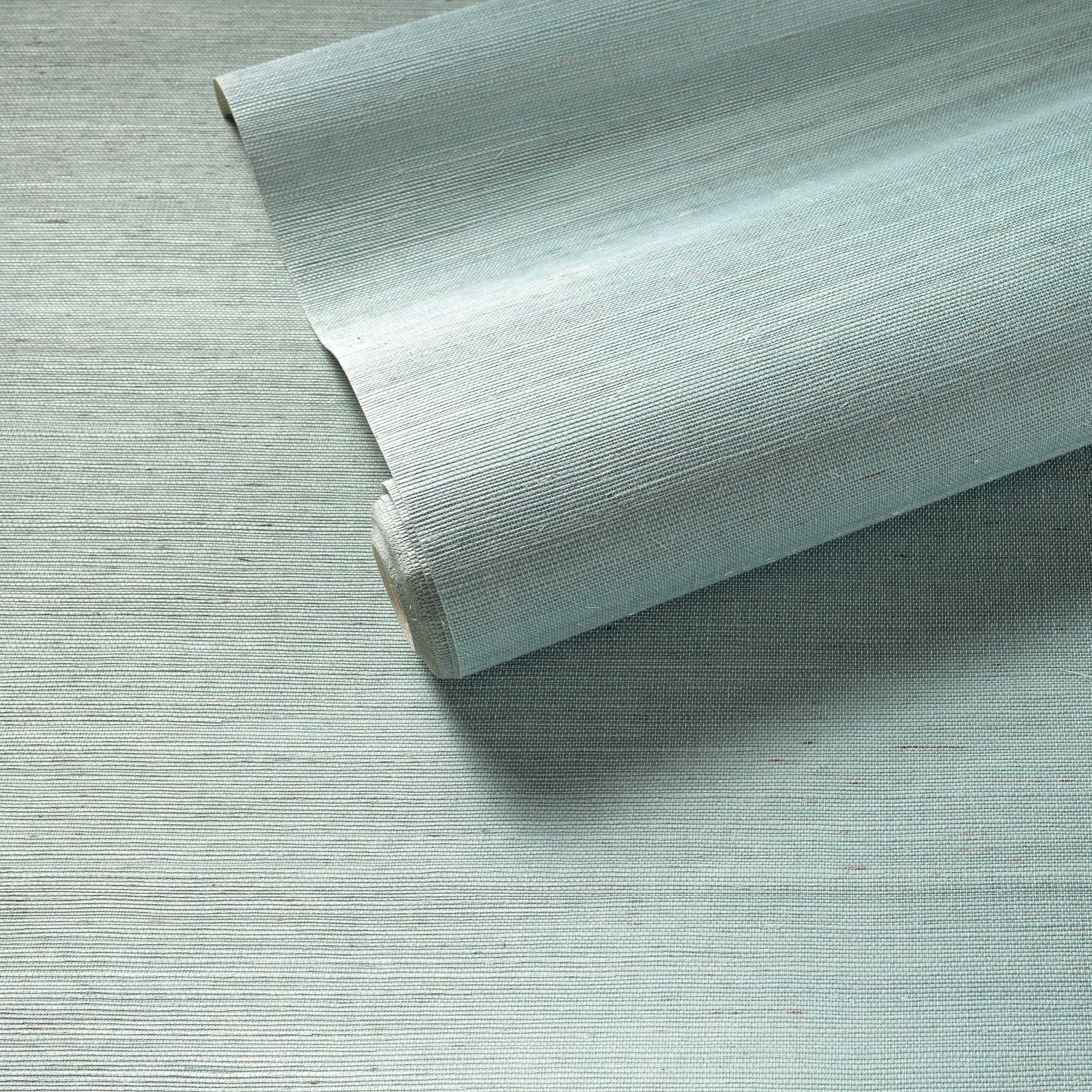 Samoa Celadon Grasscloth Wallpaper - Image 0