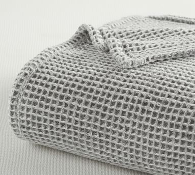 Loden Waffle Weave Blanket, King/Cal. King - Image 3