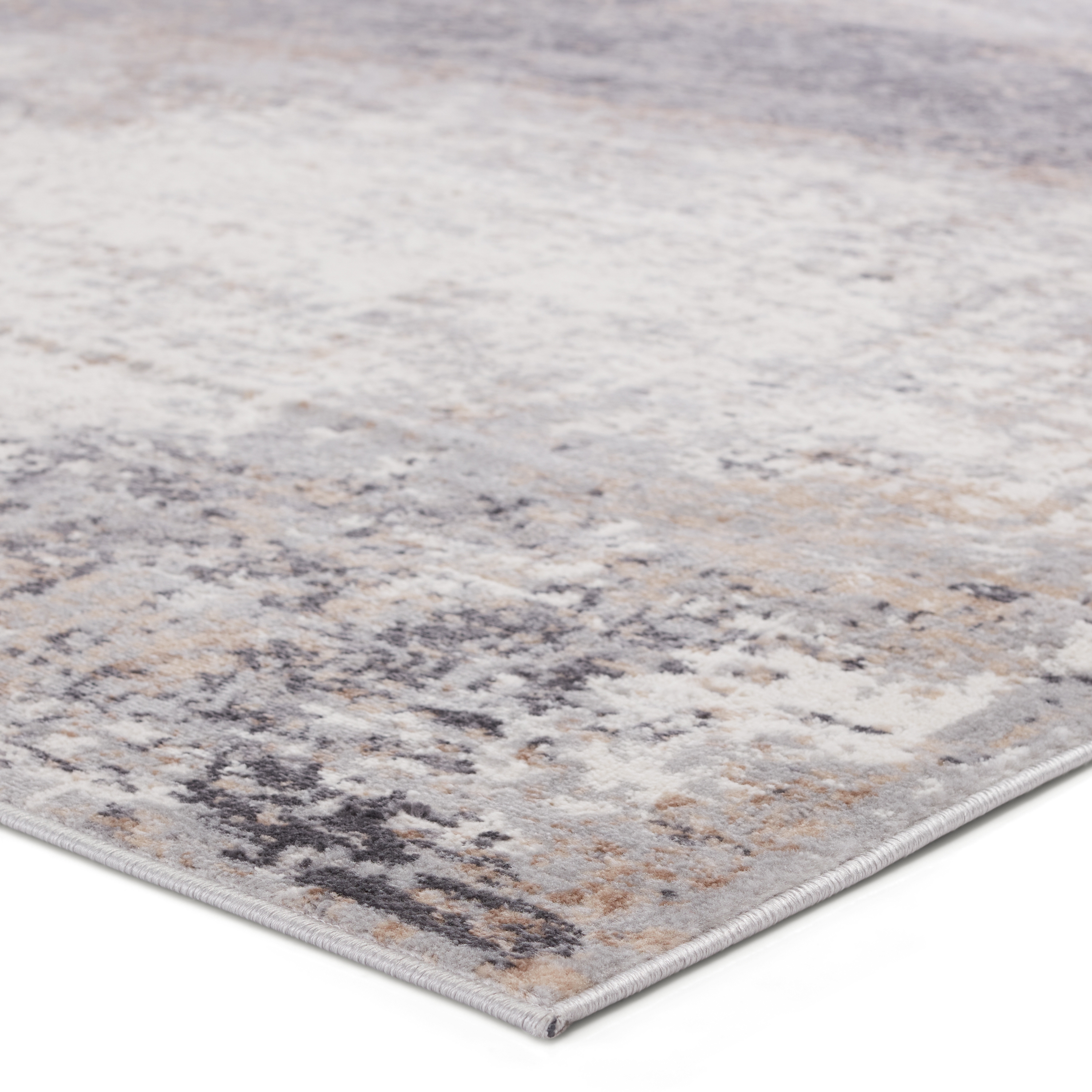 Vibe by Delano Abstract Gray/ Ivory Area Rug (8'X10') - Image 1