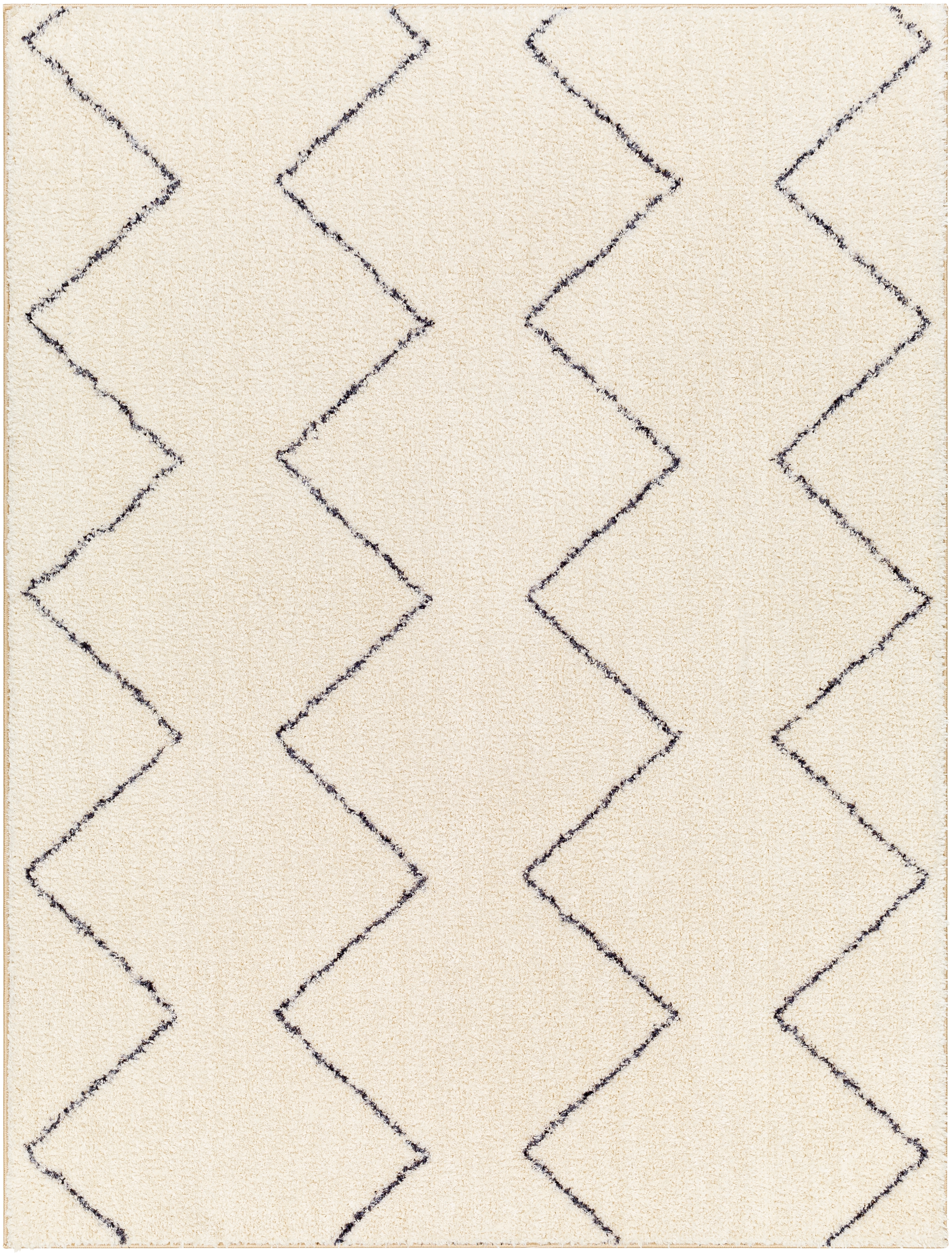 Livabliss Lykke Beige Indoor 2'7" x 4' Machine Woven Rug - Image 0