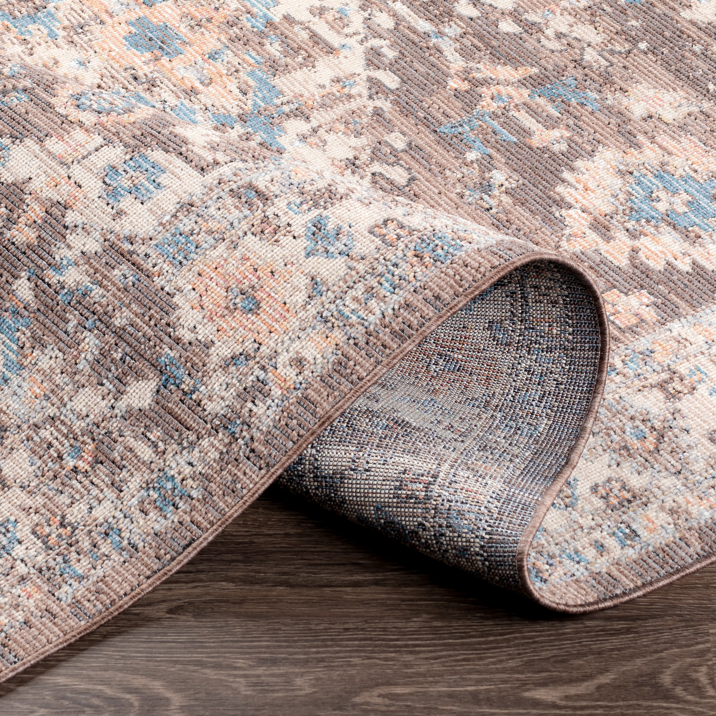 Daytona Beach Brown Outdoor 2'7" x 7'3" Machine Woven Rug - Image 4