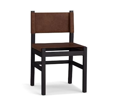 Segura Leather Dining Side Chair, Camden Brown Leg, Statesville Caramel - Image 4