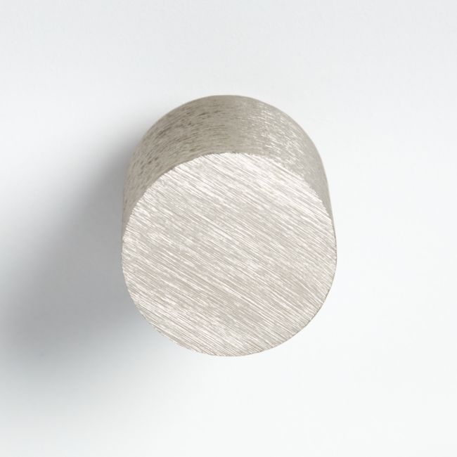 Round Brushed Nickel Knob - Image 0