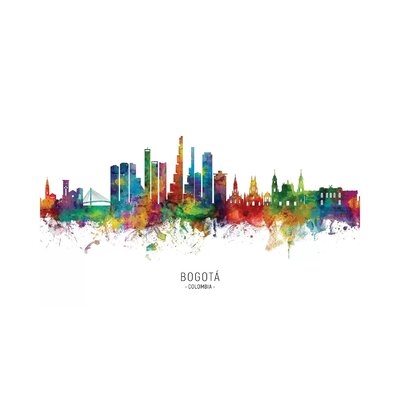 Bogota, Colombia Skyline - Wrapped Canvas Graphic Art Print - Image 0