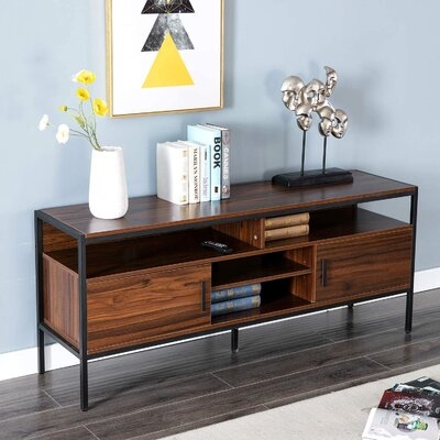 Industrial Modern Style Wood And Mental TV Stand - Image 0