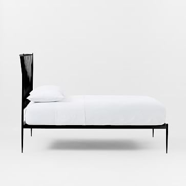 Stella Metal Bed, Black, Queen - Image 1