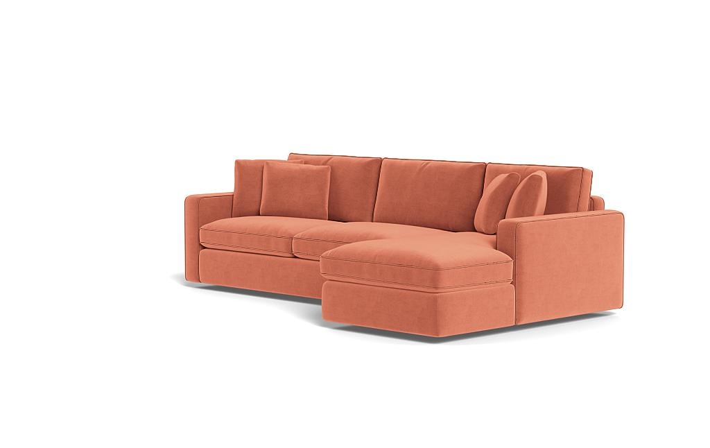 James 3-Seat Right Chaise Sleeper Storage Sectional and Contrast Piping - Image 2