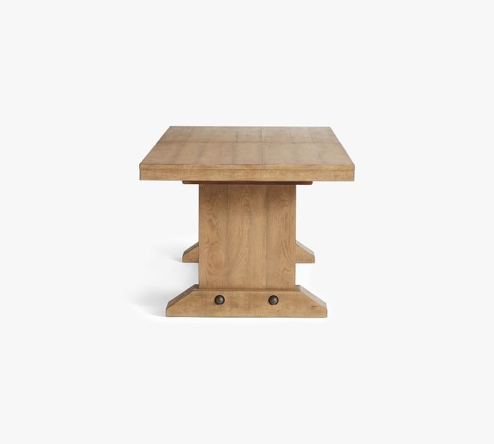 Fort Wood Extending Dining Table, Smoked Nutmeg - Image 11