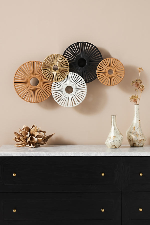 Elvira Leather Wall Art By Anthropologie in Assorted - Image 0
