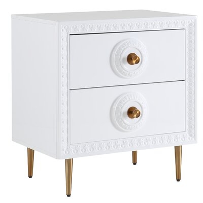 Bolling White Lacquer Side Table - Image 0