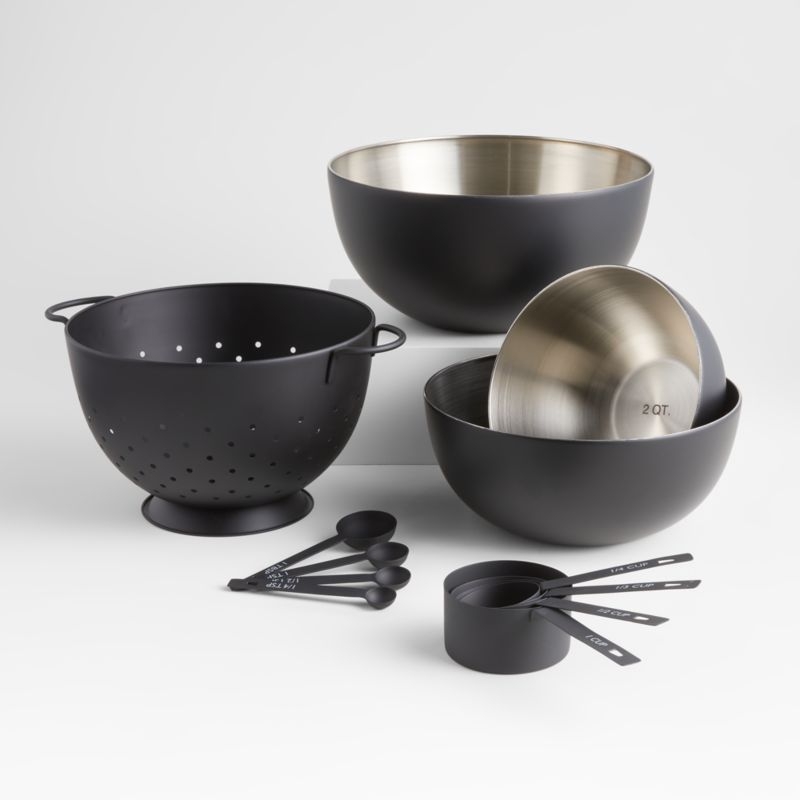 Nera Matte Black Colander - Image 1