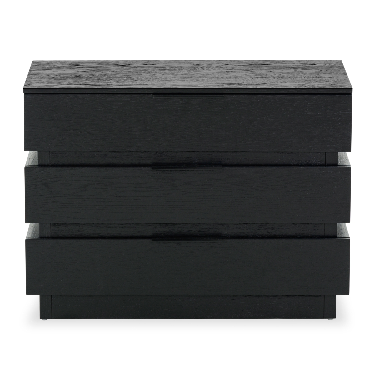 Titus 3 Drawer Stacked Chest - Black - Image 0