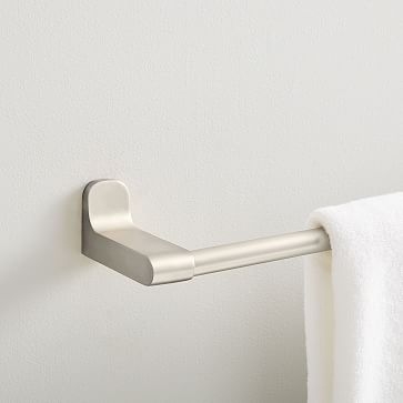 Mid-Century Contour Bath Hardware, 18in Towel Bar, Chrome - Image 3