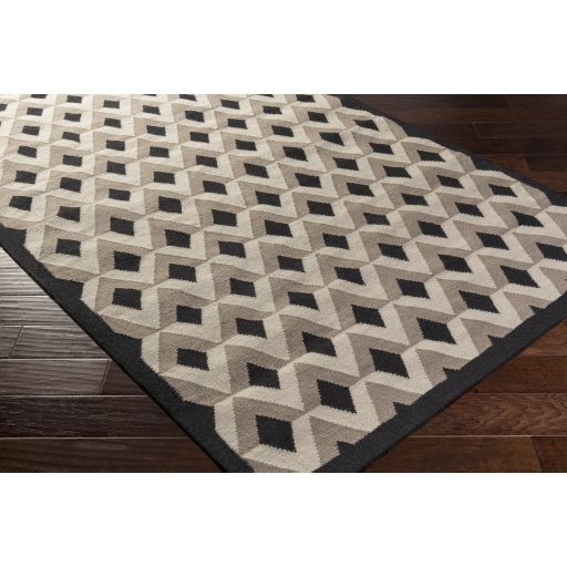 Dwell D Beige Indoor 6' x 6' Handmade Rug - Image 1