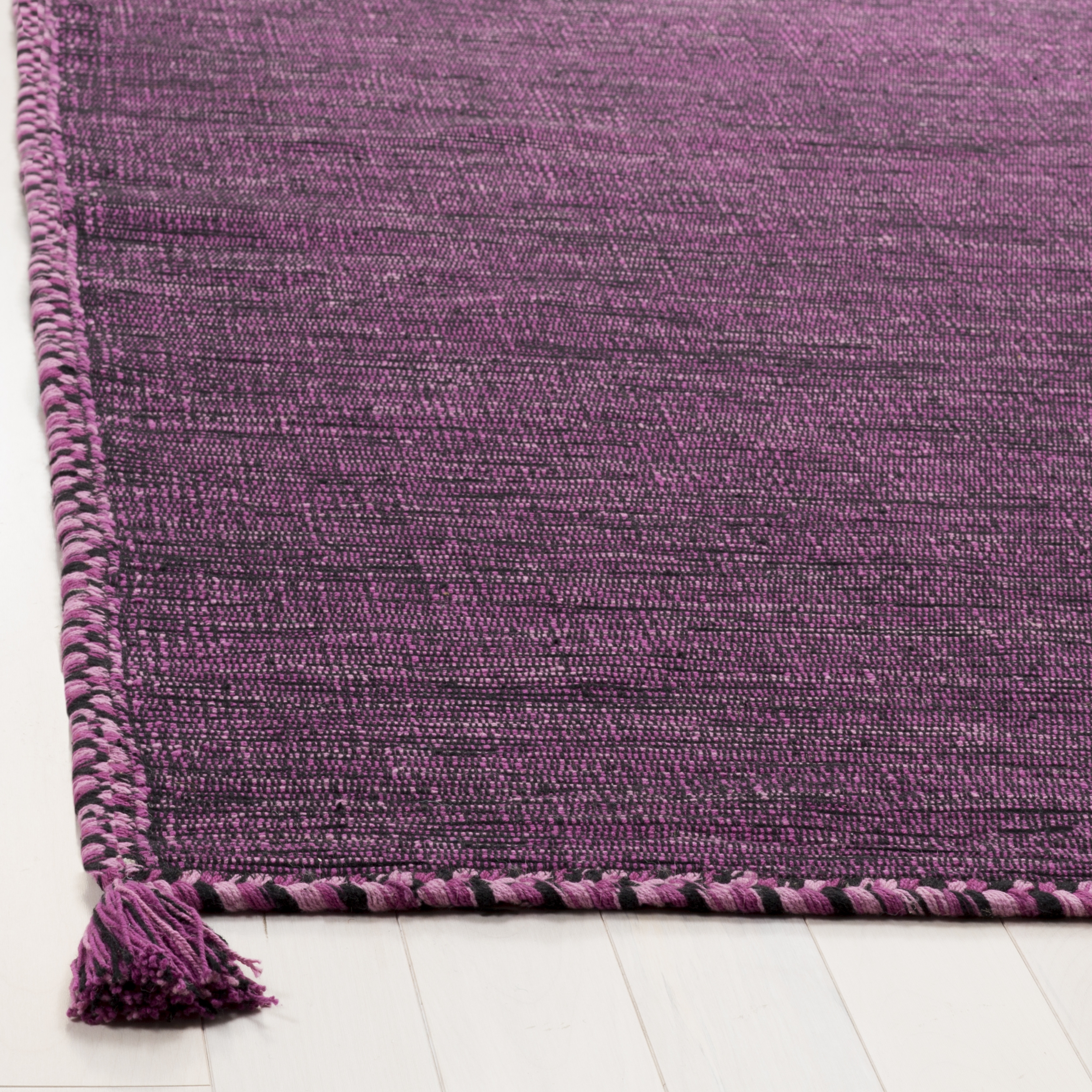 Arlo Home Hand Woven Area Rug, MTK150R, Purple/Black,  8' X 10' - Image 2