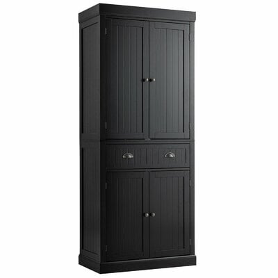 Cupboard Freestanding Kitchen Cabinet W/ Adjustable Shelves - Image 0