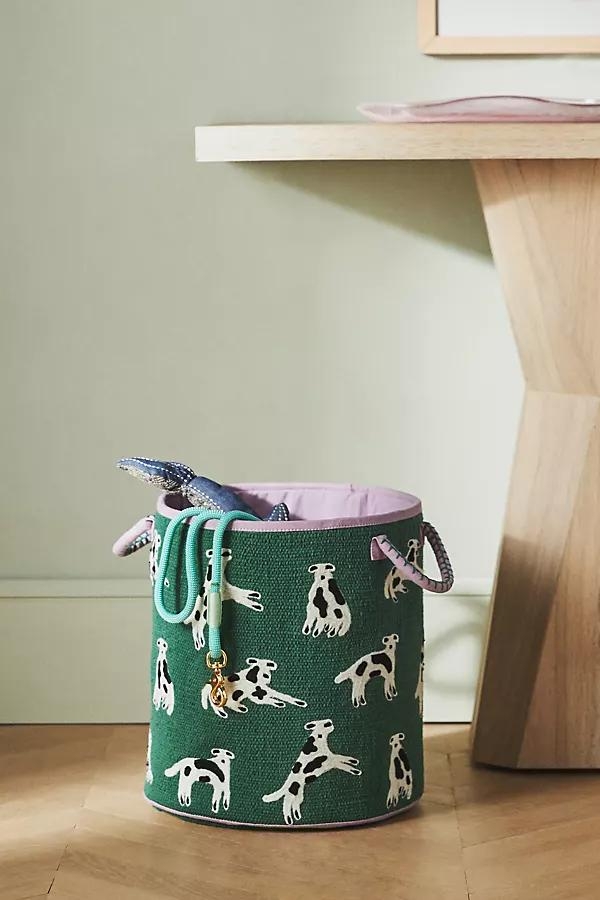 Dog Patterned Basket - Image 0