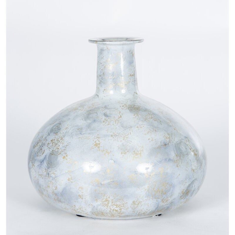 Prima Design Source Smoky Haze 11"" Glass Table Vase - Image 0