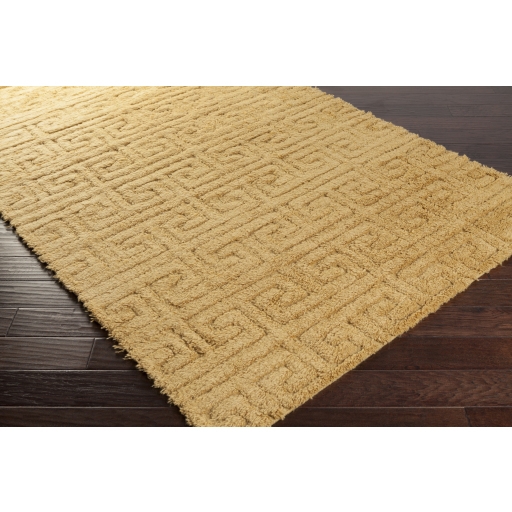 Kabru Yellow Indoor 8' x 11' Handmade Rug - Image 1