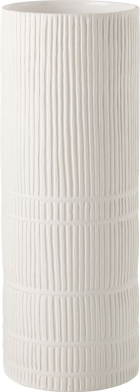 Cinch White Cylinder Vase - Image 3