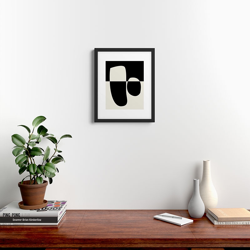Reverse 02 by mpgmb - Framed Art Print Modern Black 16" x 20" - Image 1