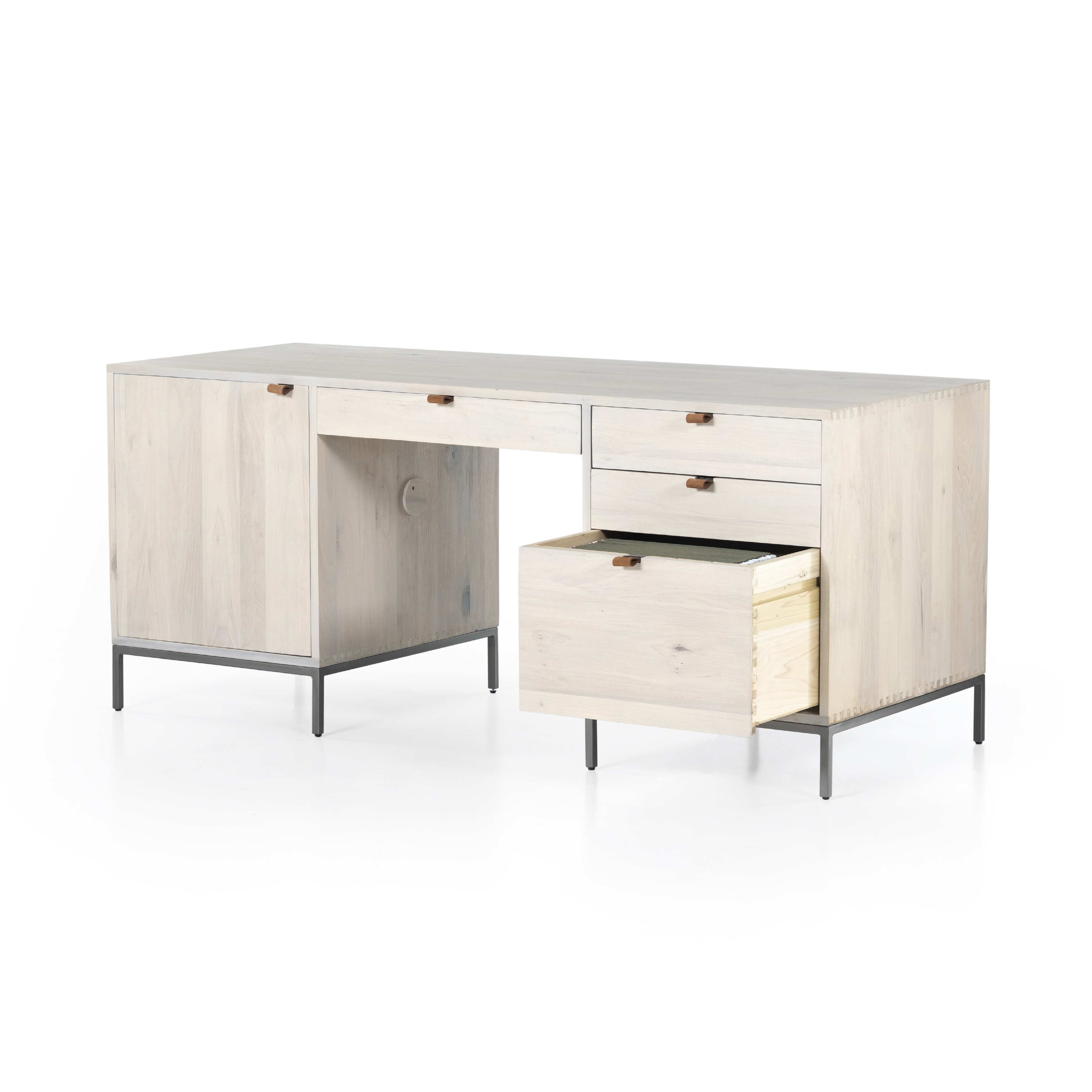 Trey Executive Desk-Dove Poplar - Image 3