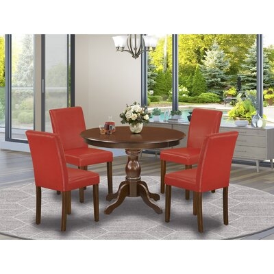 Wynona 2 - Person Rubberwood Solid Wood Dining Set - Image 0