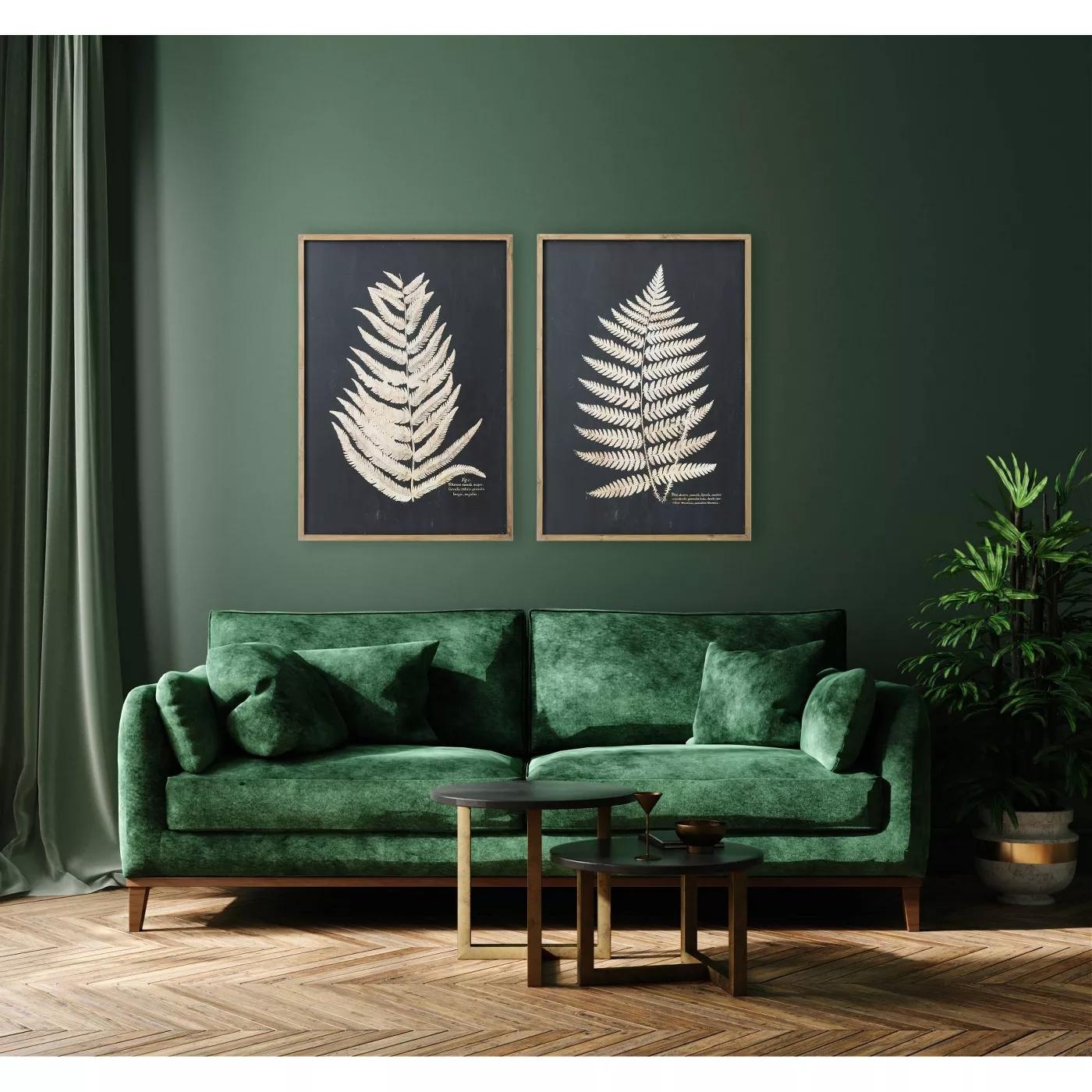 Framed Fern Leaf Prints, Set of 2 - Image 3