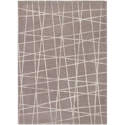 Priscilla Patterned Contemporary Hand-Tufted Taupe/Beige Area Rug - Image 0