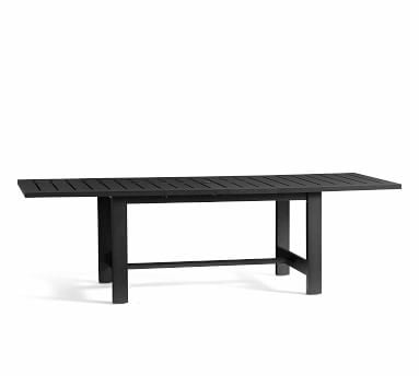 Malibu Metal Rectangular 76" Dining Table, Black - Image 1