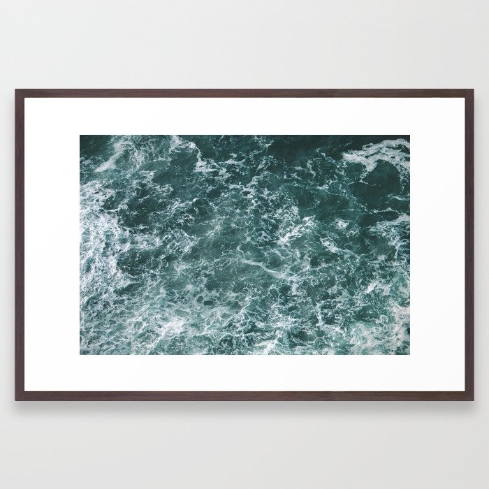 Ocean Ii Framed Art Print by Hannah Kemp - Conservation Walnut - Large 24" x 36"-26x38 - Image 0