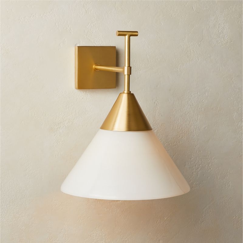 Exposior Brass Wall Sconce Model 2027 - Image 1