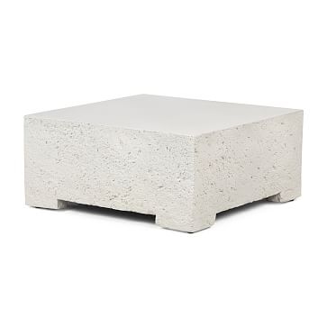 Squared Outdoor Concrete Coffee Table - Image 1