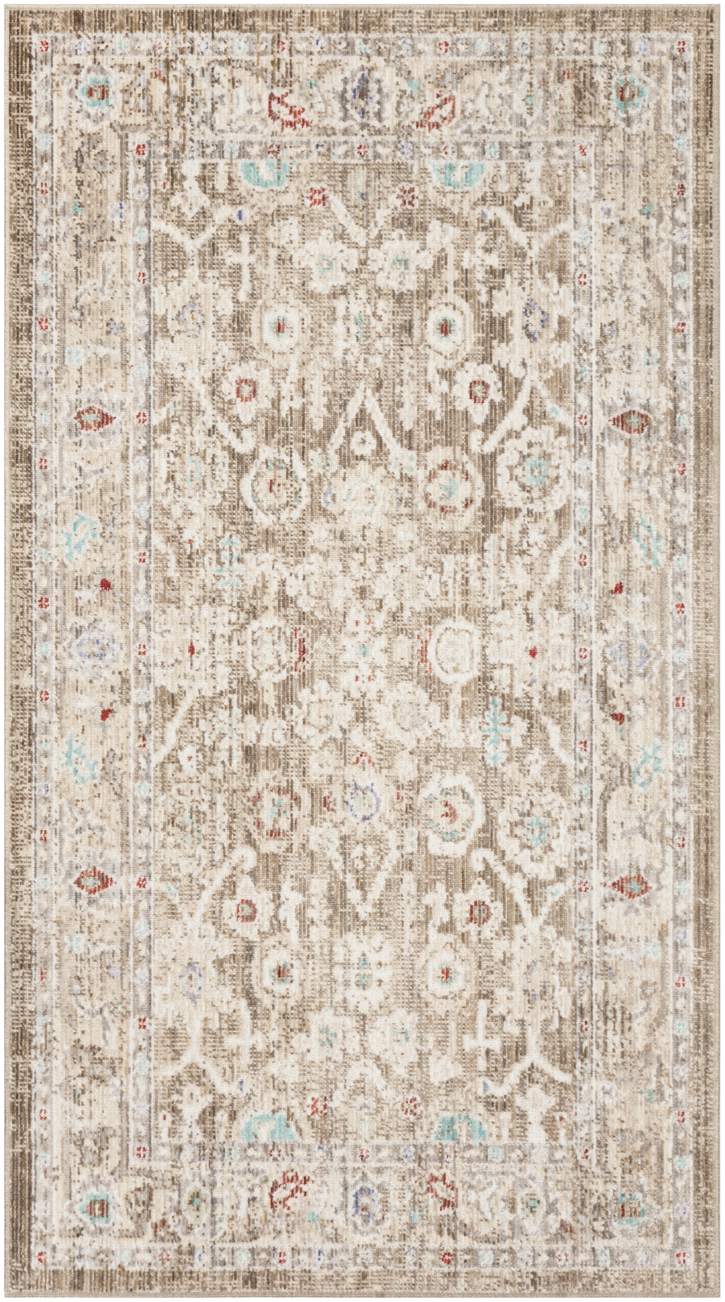 Arlo Home Woven Area Rug, WDS325M, Brown/Ivory,  5' X 7' - Image 0