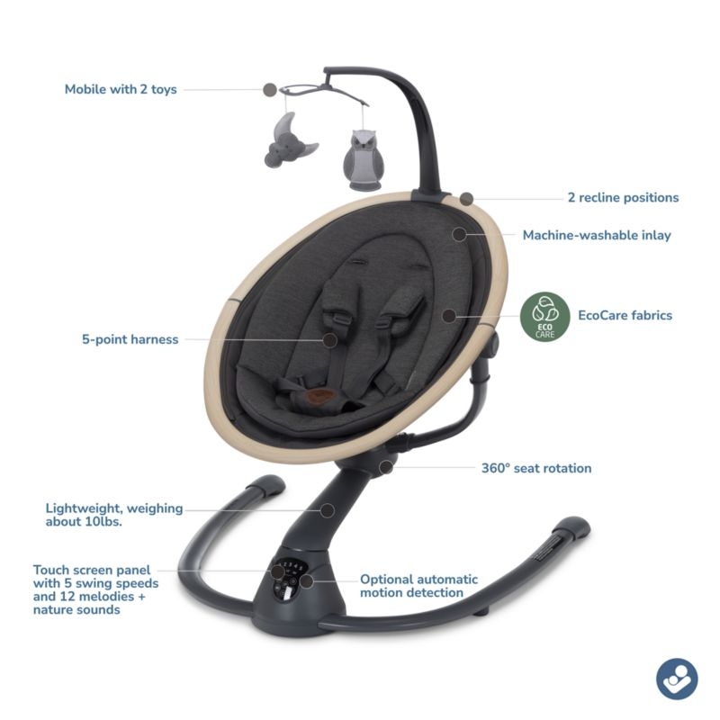 Maxi-Cosi ® Cassia Classic Graphite Baby Swing - Image 10