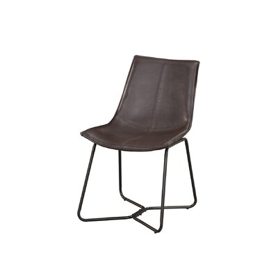 Winschoten Upholstered Side Chair in Dark Brown (Set of 2) - Image 0
